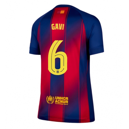 Billige Fotballdrakt Barcelona Paez Gavi #6 Replika Hjemmedrakt Dame 2025-26 Kortermet Billige Fotballdrakt Barcelona Paez Gavi #6 Replika Hjemmedrakt Dame 2025-26 Kortermet
